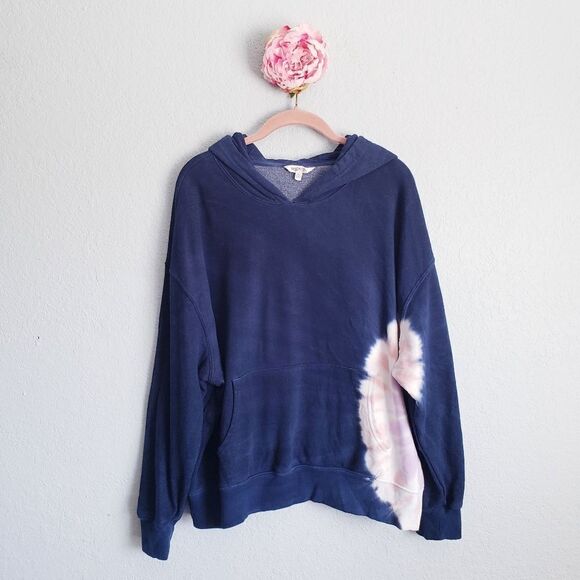 Wildfox Tops - Wildfox Navy Tie Dye Hoodie